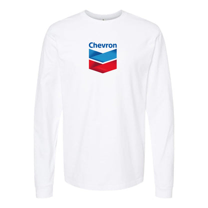 Men's Chevron Gas Station  Long Sleeve T-Shirt