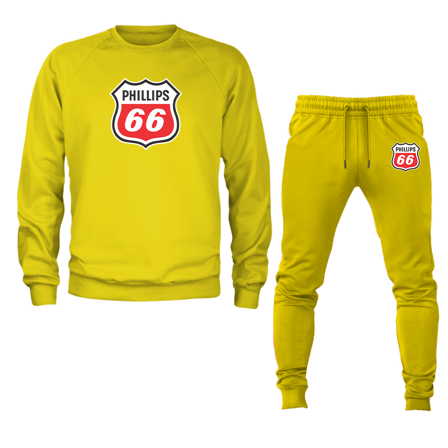 Men's Phillips 66 Gas Station Crewneck Sweatshirt Joggers Suit